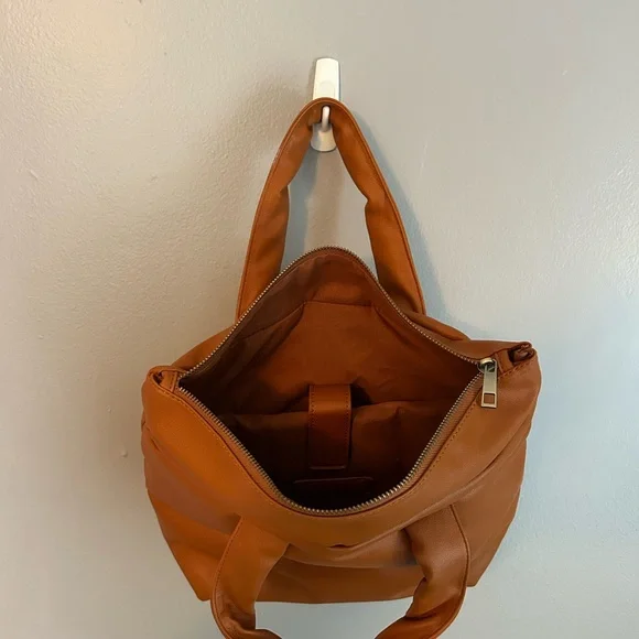 Free People Caramel Brown Tote Bag - Picture 4 of 6